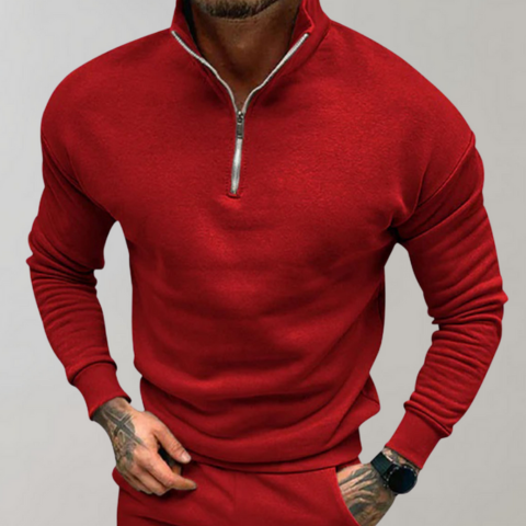 Yiveso | Men's Half-Zip Casual Jumper | Regular Fit